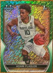 Adam Flagler [Green Shimmer] #16 Basketball Cards 2022 Bowman Chrome University Prices