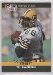 Ed West Football Cards 1990 Pro Set FACT Cincinnati Prices