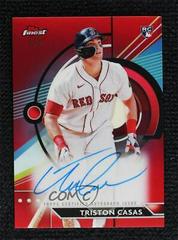 Triston Casas [Red] #FA-TC Baseball Cards 2023 Topps Finest Autographs Prices