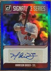 Harrison Bader [Blue] #SS-HB Baseball Cards 2018 Panini Donruss Signature Series Prices