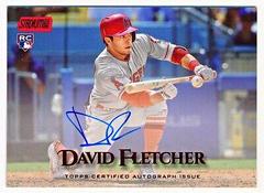 David Fletcher [Red] #DF Baseball Cards 2019 Stadium Club Autographs Prices