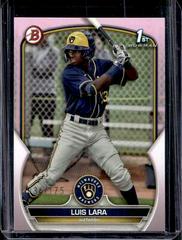 Luis Lara [Pink] Baseball Cards 2023 Bowman Paper Prospects Prices