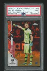 Lukas Hradecky [Orange] #49 Soccer Cards 2019 Topps Chrome UEFA Champions League Sapphire Prices