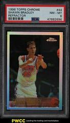 Shawn Bradley [Refractor] #44 Basketball Cards 1996 Topps Chrome Prices