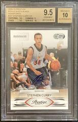 Stephen Curry #201 Basketball Cards 2009 Panini Prestige Bonus Shots Black Signatures Prices