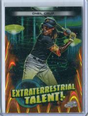 Oneil Cruz [Orange Galactic] #ET-23 Baseball Cards 2023 Topps Cosmic Chrome Extraterrestrial Talent Prices
