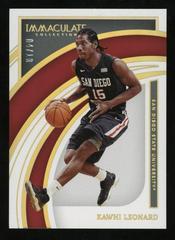 Kawhi Leonard [Gold] #8 Basketball Cards 2022 Panini Immaculate Collection Collegiate Prices