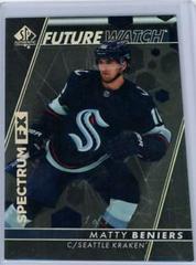 Matty Beniers [Black] #S-100 Hockey Cards 2022 SP Authentic Spectrum FX Prices