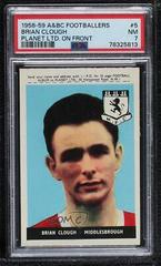 Brian Clough [Blue & Red Back] Soccer Cards 1958 A & BC Footballers Prices
