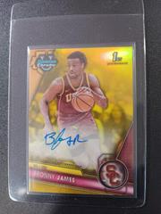 Bronny James [Yellow] #BCPA-BJ Basketball Cards 2023 Bowman Chrome University Prospects Autographs Prices