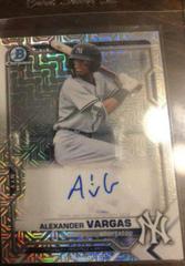Alexander Vargas [Orange Refractor] #BMA-AVA Baseball Cards 2021 Bowman Chrome Mega Box Mojo Autographs Prices