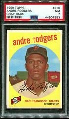 Andre Rodgers [Gray Back] #216 Baseball Cards 1959 Topps Prices