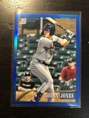 Nolan Jones [Chrome Prospect Blue] Baseball Cards 2021 Bowman Heritage Prices