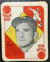 Sid Gordon Baseball Cards 1951 Topps Red Back Prices