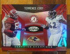 Terrence Cody [Red] #4 Football Cards 2018 Panini Certified Champions Prices