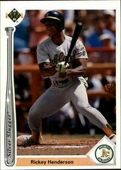 Rickey Henderson Baseball Cards 1991 Upper Deck Silver Sluggers Prices