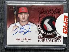 Mike Trout [Red] Baseball Cards 2022 Topps Update Reverence Autograph Patch Prices