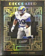 Aaron Donald Football Cards 2022 Panini Prestige Decorated Prices