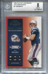 Tom Brady [10th Anniversary] #7 Football Cards 2002 Playoff Contenders Prices