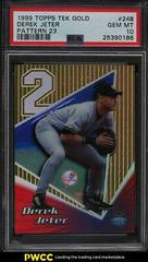 Derek Jeter [Pattern 23] #24B Baseball Cards 1999 Topps Tek Gold Prices