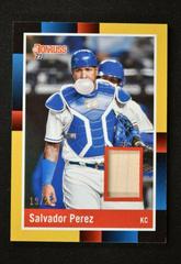 Salvador Perez [Gold] #R88M-SP Baseball Cards 2022 Panini Donruss Retro 1988 Materials Prices
