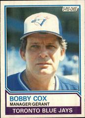 Bobby Cox #34 Baseball Cards 1983 O Pee Chee Prices