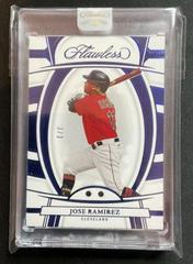 Jose Ramirez [Sapphire] #14 Baseball Cards 2022 Panini Flawless Prices