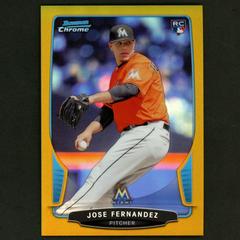Jose Fernandez [Gold Refractor] #103 Baseball Cards 2013 Bowman Chrome Prices