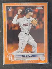 Jeremy Pena [Orange] #US276 Baseball Cards 2022 Topps Chrome Update Sapphire Prices