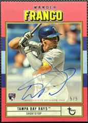 Wander Franco [Red] #AC-WF Baseball Cards 2022 Topps Brooklyn Collection Autographs Prices