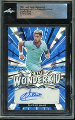 Alvaro Sanz [Blue Crystal] Soccer Cards 2022 Leaf Metal Wonderkid Autographs Prices