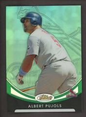 Albert Pujols [Green Refractor] Baseball Cards 2010 Finest Prices