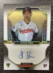 Steven Kwan #RA-KW Baseball Cards 2022 Topps Triple Threads Rookie Autographs Prices