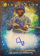 Eddys Leonard [Blue] #PPA-EL Baseball Cards 2022 Bowman Inception Primordial Prospects Autograph Prices