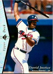 David Justice #28 Baseball Cards 1995 SP Prices