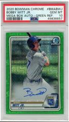 Bobby Witt Jr. [Green Refractor] #BMABWJ Baseball Cards 2020 Bowman Chrome Mega Box Mojo Autographs Prices