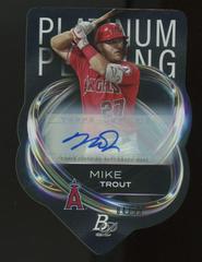 Mike Trout [Autograph] Baseball Cards 2023 Bowman Platinum Plating Die Cut Prices