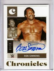 Ron Simmons [Gold] Wrestling Cards 2022 Panini Chronicles WWE Signatures Prices