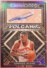Dominique Wilkins [Orange] Basketball Cards 2021 Panini Obsidian Volcanic Signatures Prices