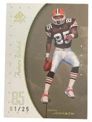 Kevin Johnson [Excitement Gold] Football Cards 1999 SP Authentic Prices
