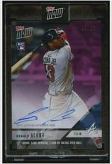 Ronald Acuna Jr. [Autograph Purple] #598C Baseball Cards 2018 Topps Now Prices