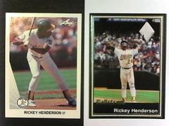 Rickey Henderson #160 Baseball Cards 1990 Leaf Prices