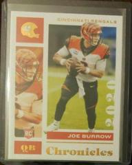 Joe Burrow [Gold] Football Cards 2020 Panini Chronicles Prices