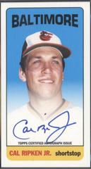 Cal Ripken Jr. [Autograph] #MTACR Baseball Cards 2013 Topps Archives Mini Tall Boy Prices