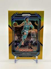 Lamelo Ball [Gold] #10 Basketball Cards 2022 Panini Prizm Monopoly Prices