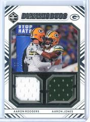 Aaron Rodgers, Aaron Jones [Silver] #DD-GB1 Football Cards 2022 Panini Limited Dynamic Duos Prices