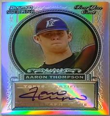 Aaron Thompson [Autograph Refractor] #BS-AT Baseball Cards 2005 Bowman Sterling Prices
