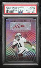 Henry Ruggs III [Red] Football Cards 2020 Panini Illusions Rookie Endorsements Autographs Prices