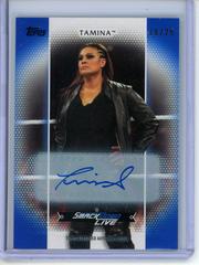 Tamina [Blue Autograph] Wrestling Cards 2017 Topps WWE Women's Division Prices