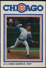 Greg Maddux #31 Baseball Cards 1987 Cubs David Berg Prices
